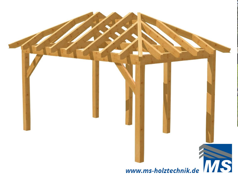 Pavillonbausatz für Selbstaufbau oder Montage durch MS Holztechnik MS